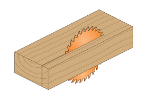 Excellent rip cut on wood.- product picture