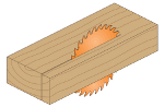 Excellent rip cut on wood (series 271).- product picture
