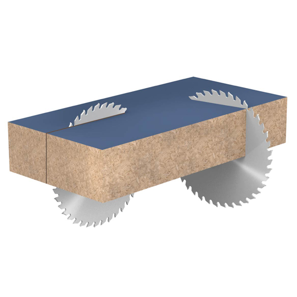 Excellent crosscut on two-sided melamine.- product picture