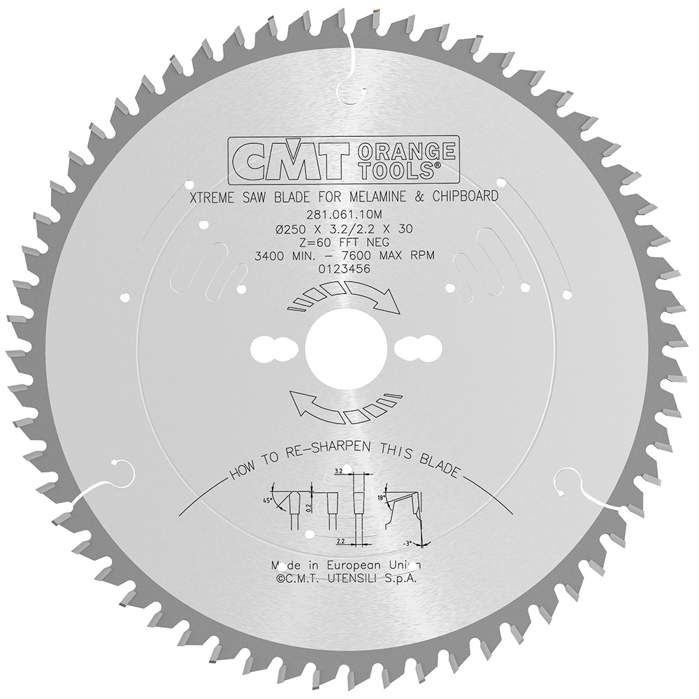 XTreme laminated and chipboard circular saw blades
