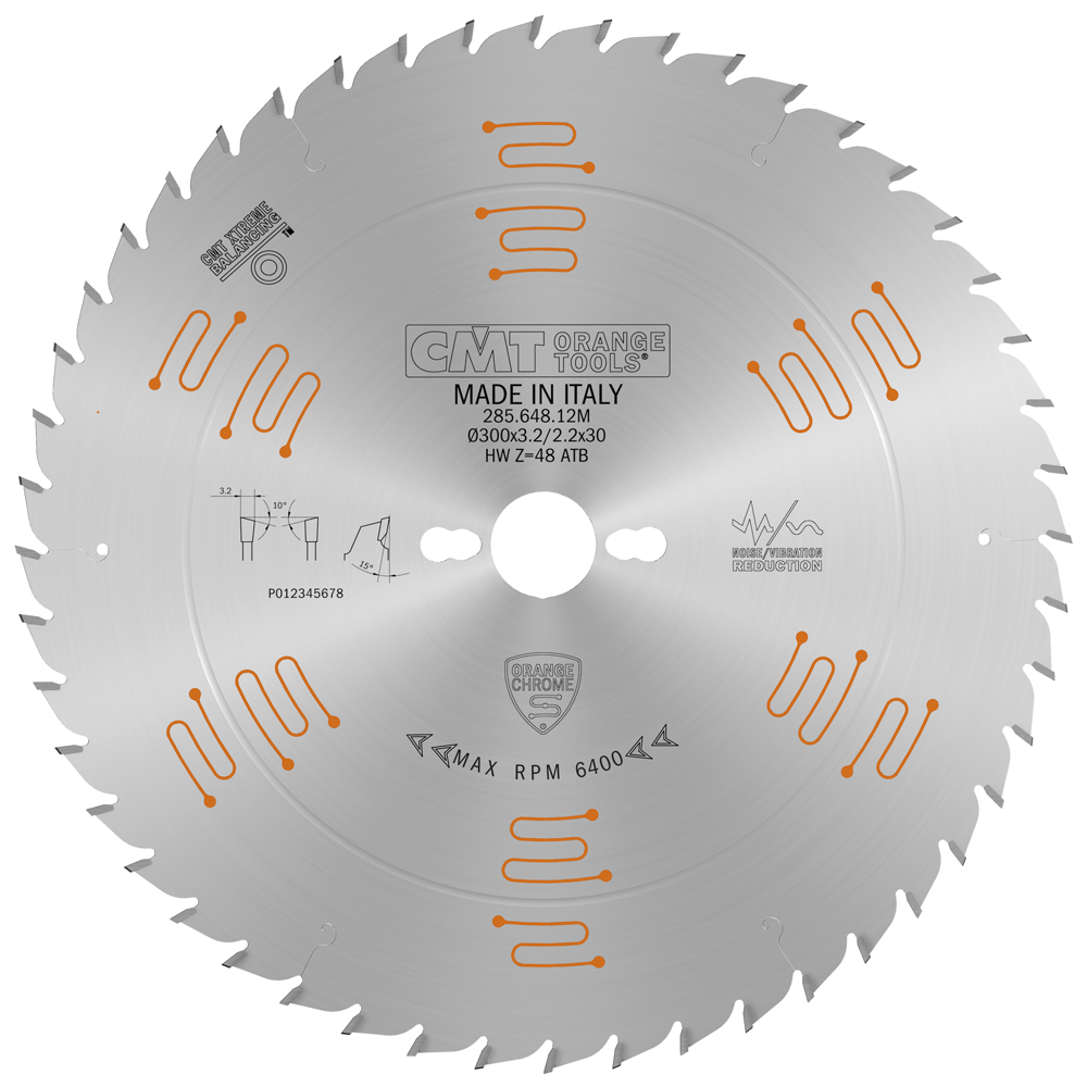 Industrial saw blades for ripping &amp; crosscut