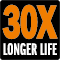 30X Longer Life