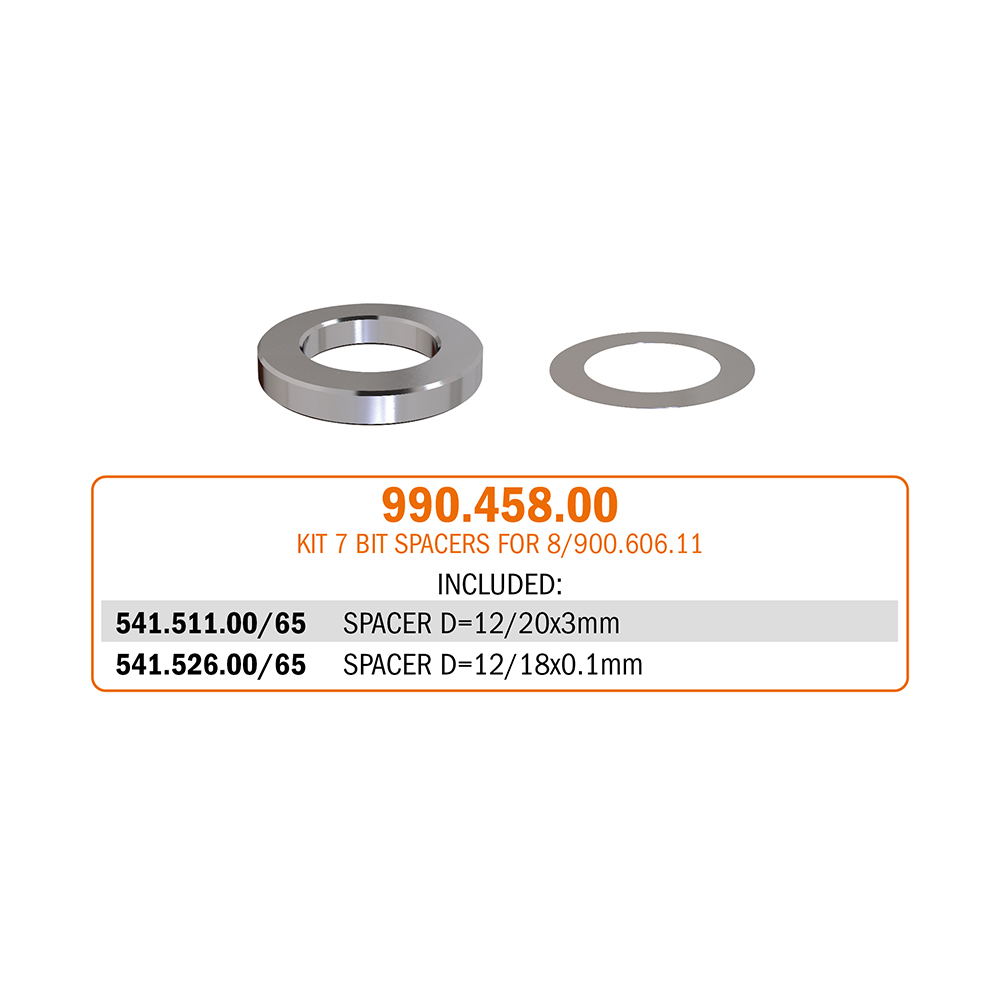 990.4 - Shield, spacer ring, key and screw kit