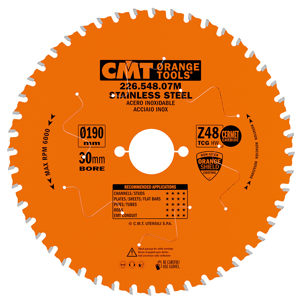 Industrial circular saw blades for Stainless Steel