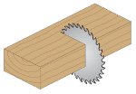 Excellent cross cut on wood.- product picture