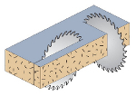Excellent cut on two-sided melamine.- product picture