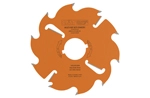 Industrial multi-rip circular saw blades with rakers